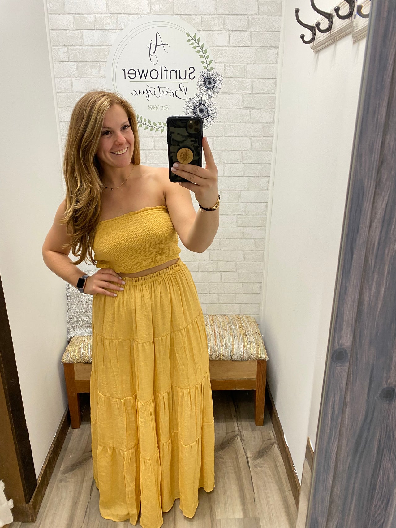 Wine Country Chic Tube Top and Skirt