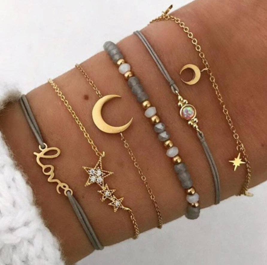 Celestial Dreams Layered Bracelet Set