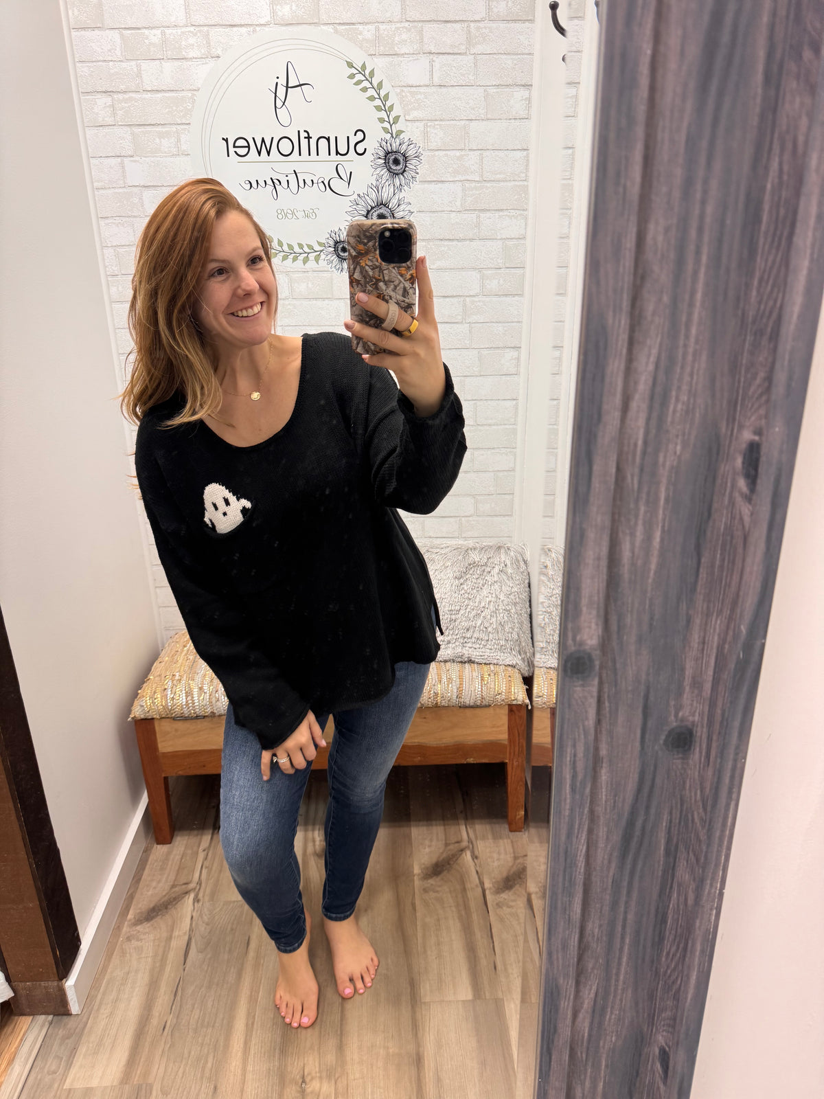 Peek-A-Boo Ghost Sweater