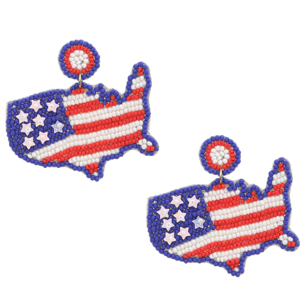 Beaded Country Earrings