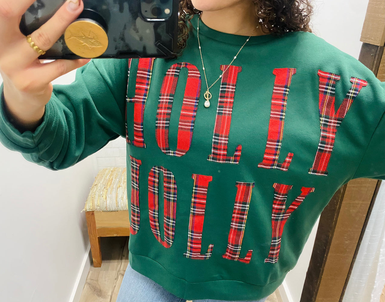 Holly Jolly Tartan Pullover