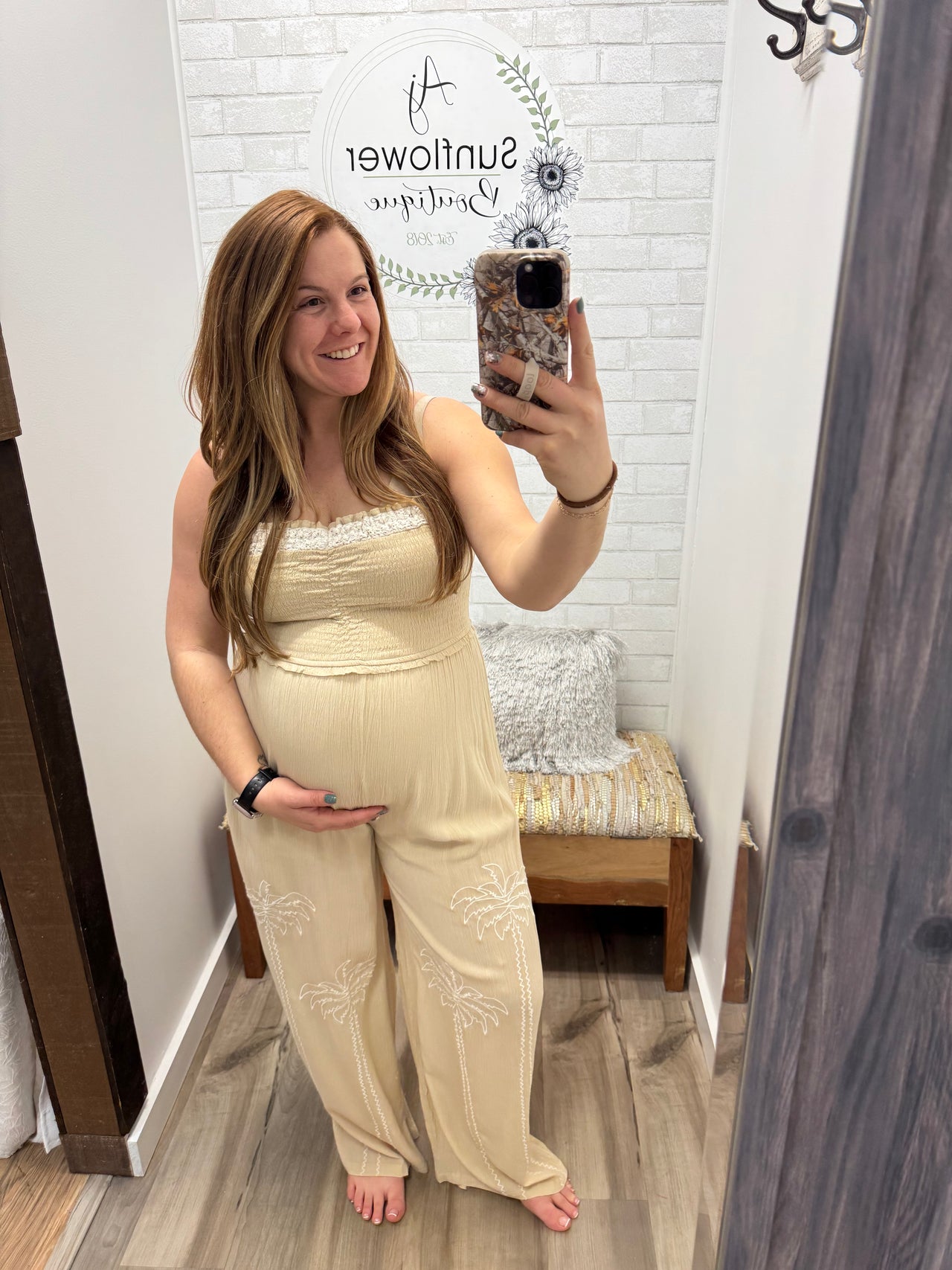 Golden Coast Palm Jumpsuit