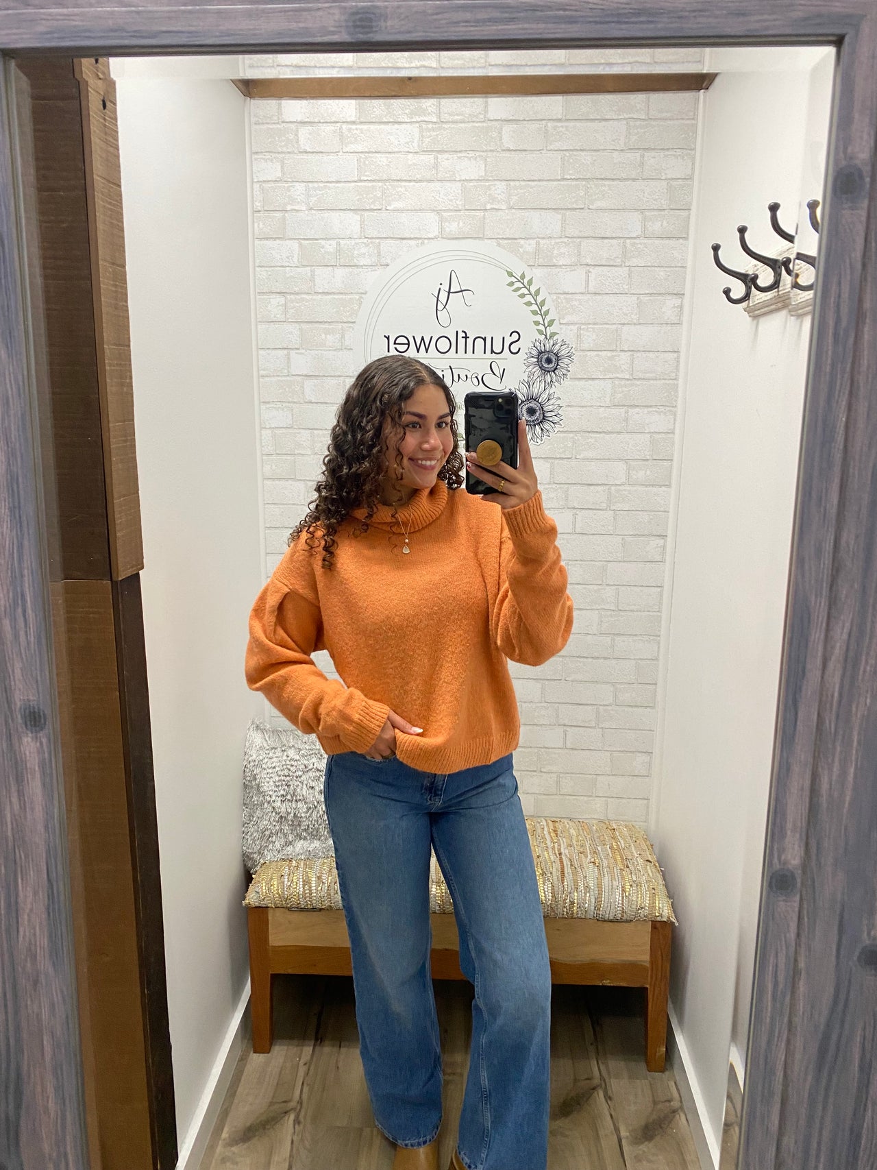 Pumpkin Spice Turtleneck Sweater