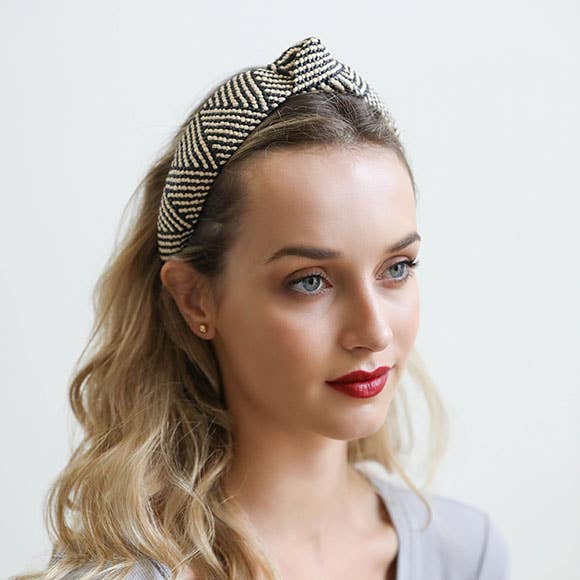 Coastal Chic Knotted Headband -Black