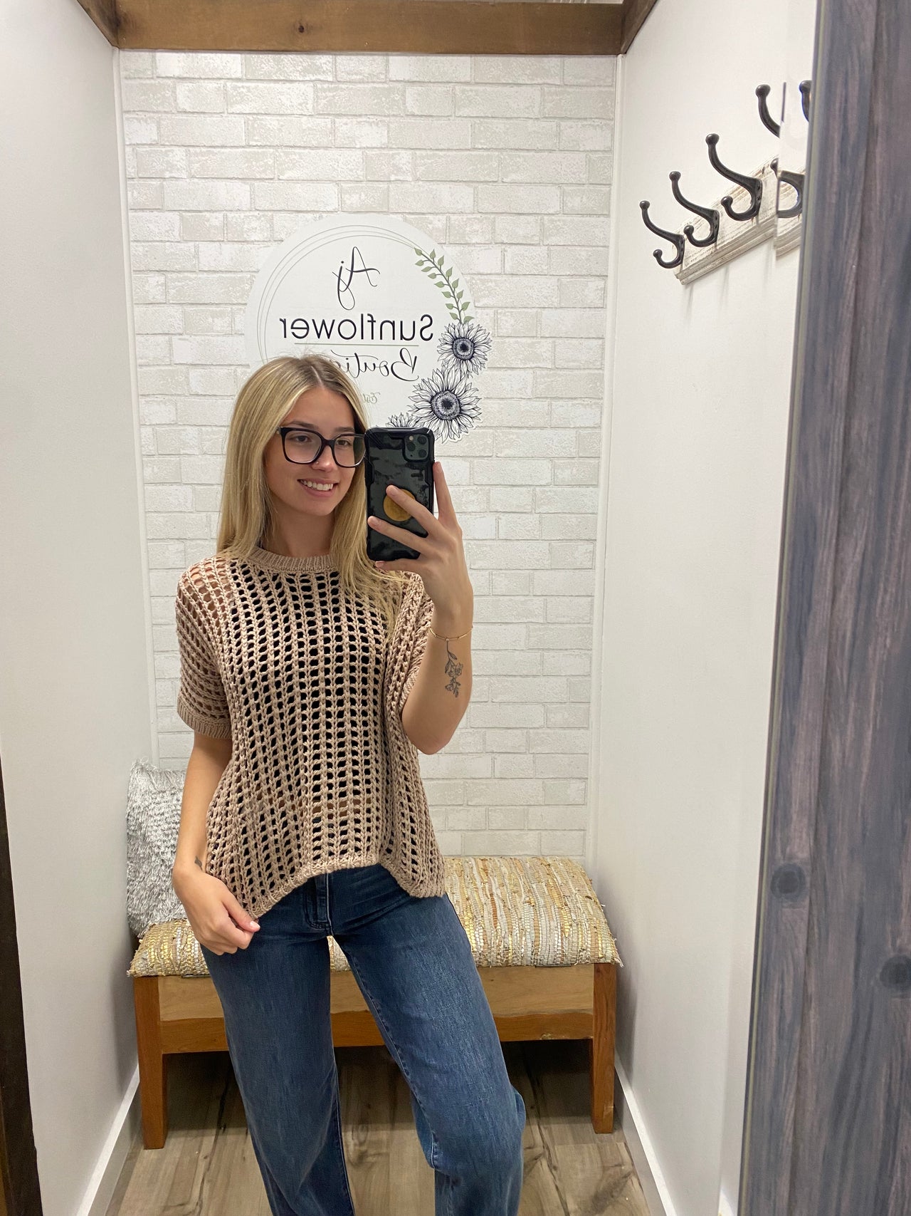 Sunset Dunes Top-Lt. Mocha