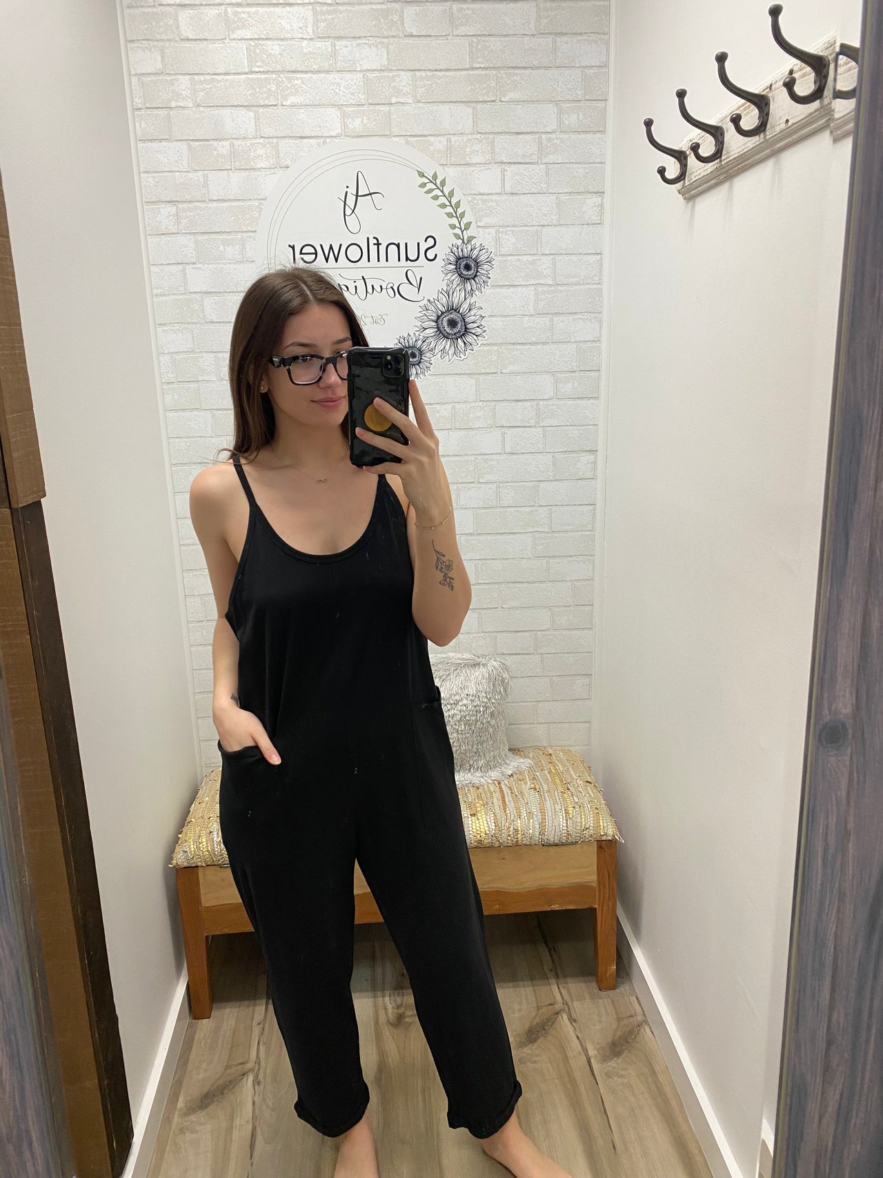 Ready to Go Jumpsuit- Black
