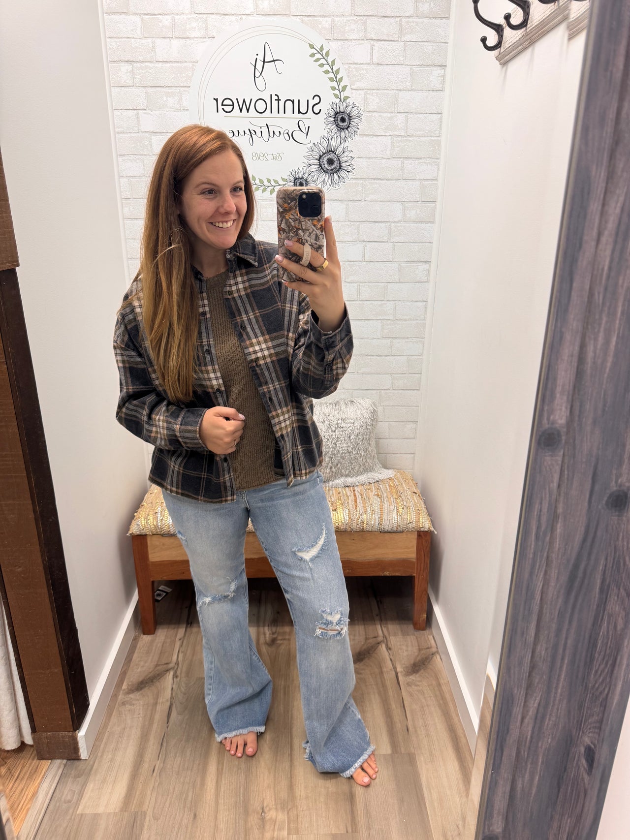 Maple Street Plaid Button-Up