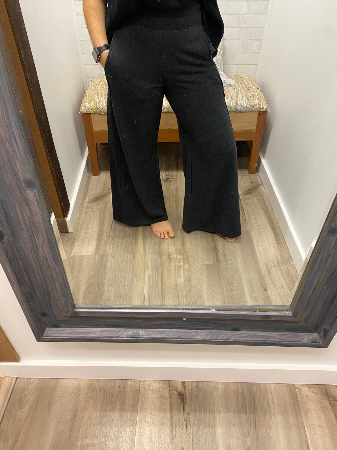 Moonlight Flare Lounge Pants - Washed Black