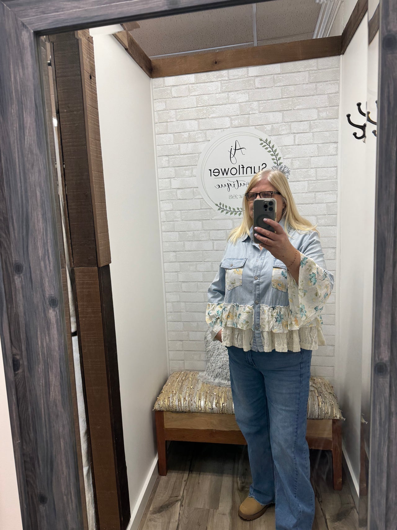 Garden Party Denim Top