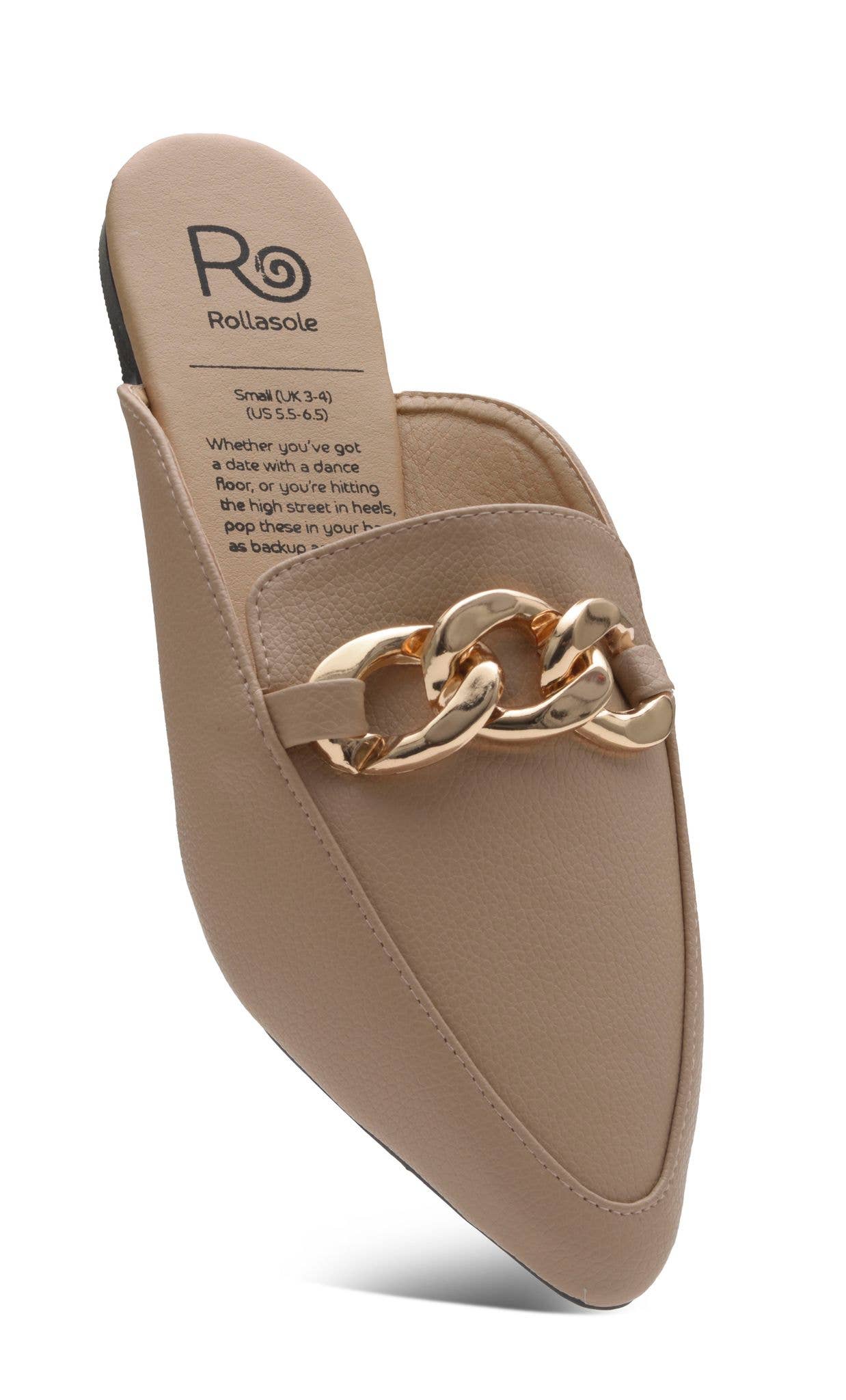 Uptown Girl Tan Mules