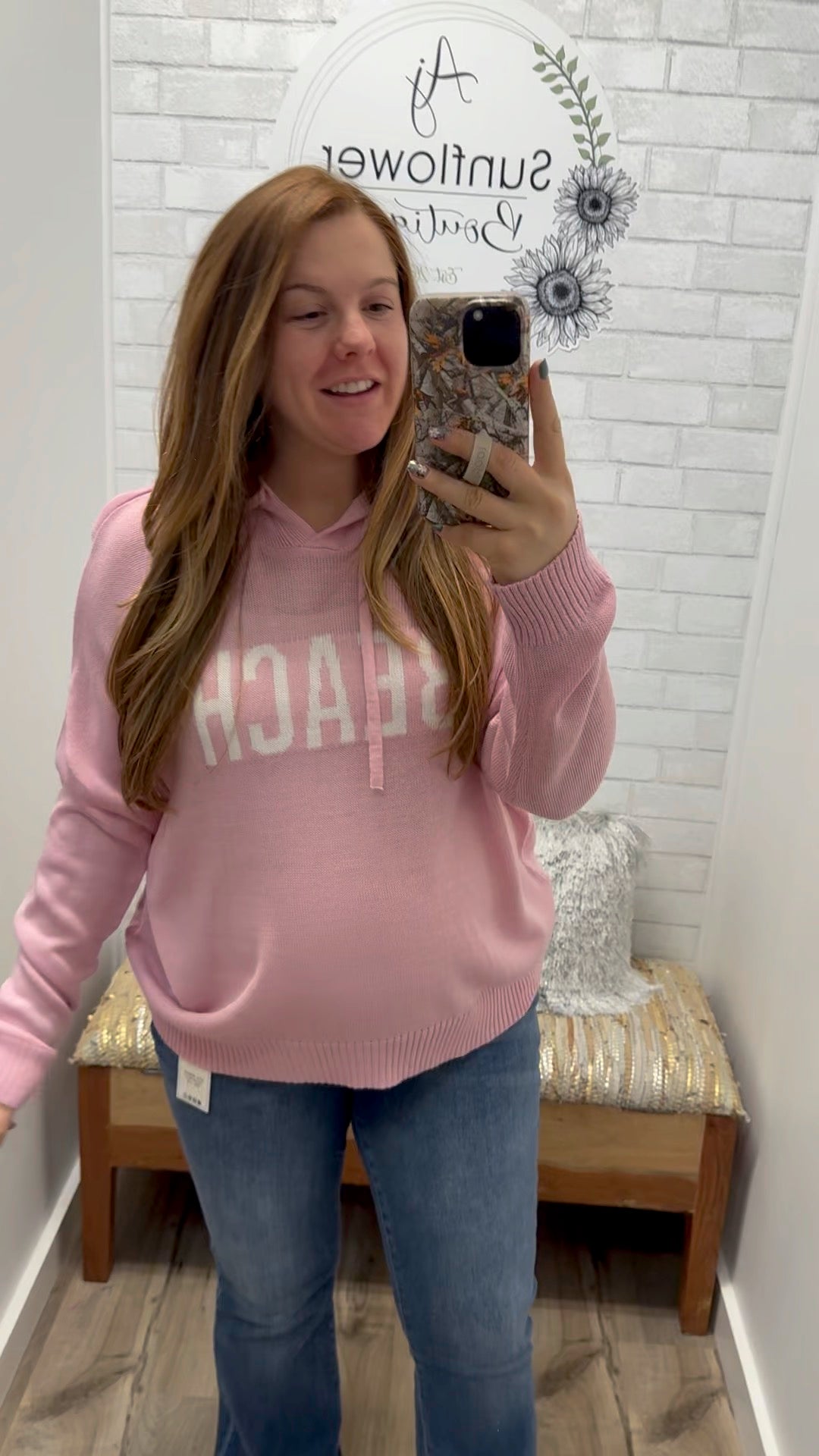 Beach Days Hoodie - Rose