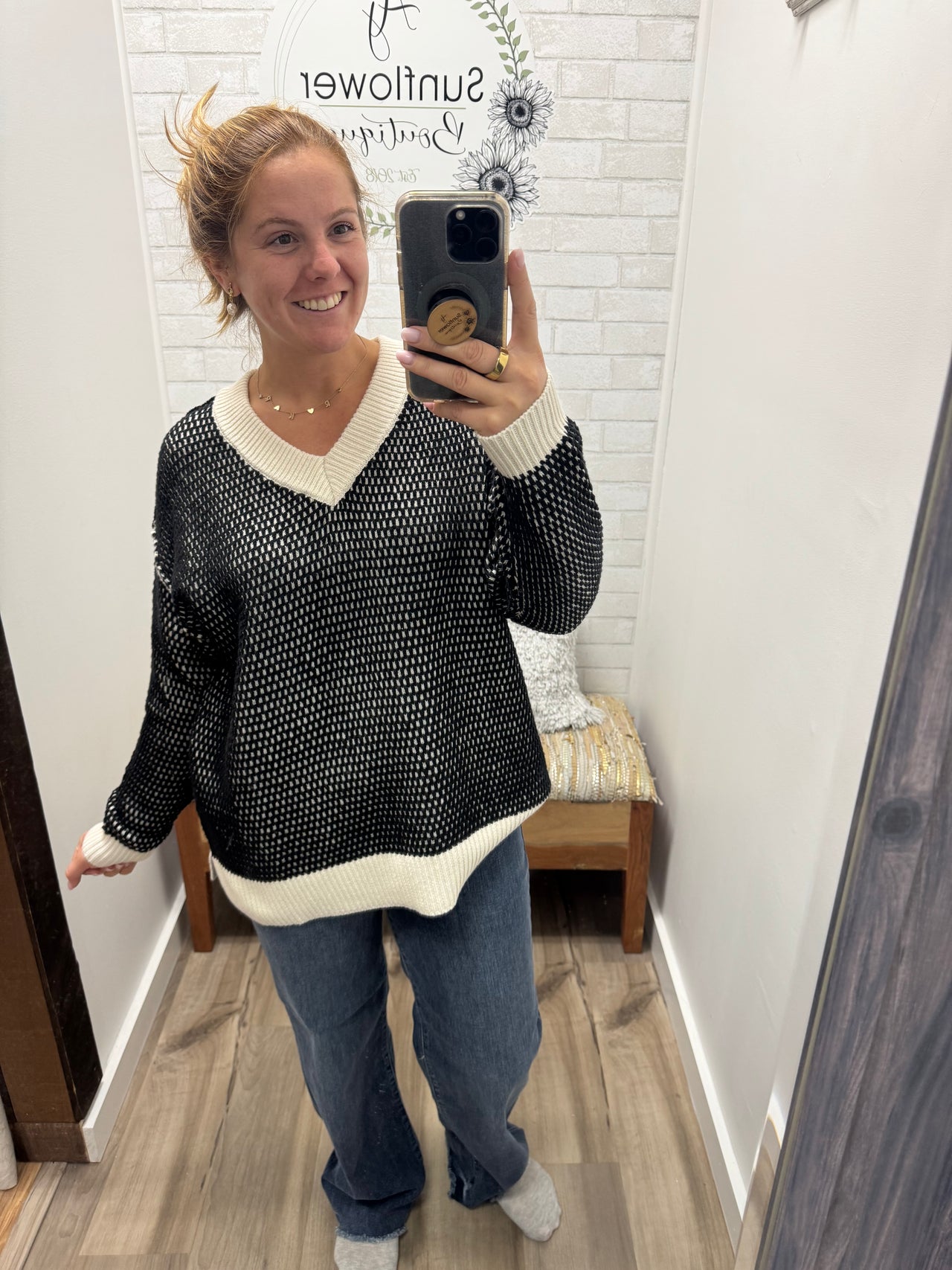 Autumn Haven V-Neck Sweater