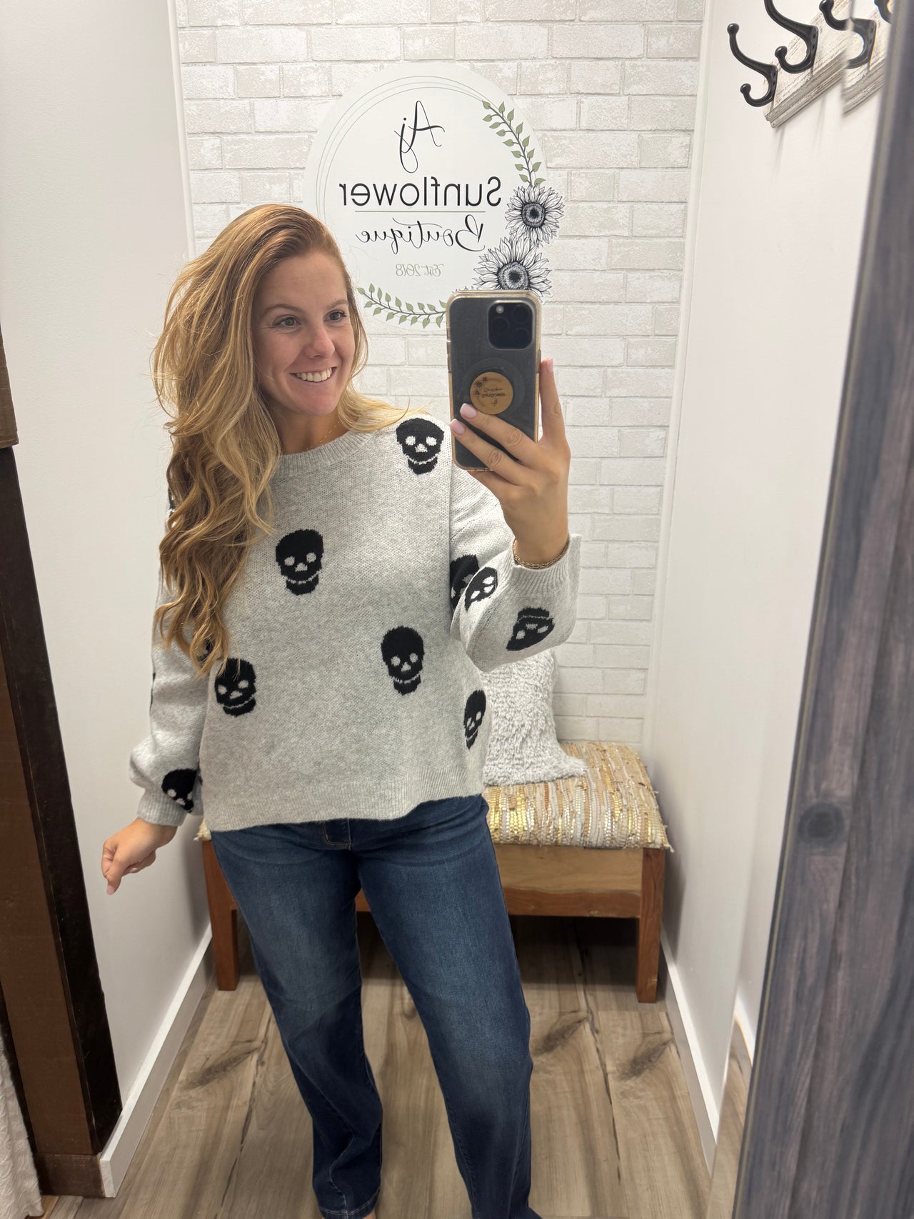 Chill Factor Skull Sweater