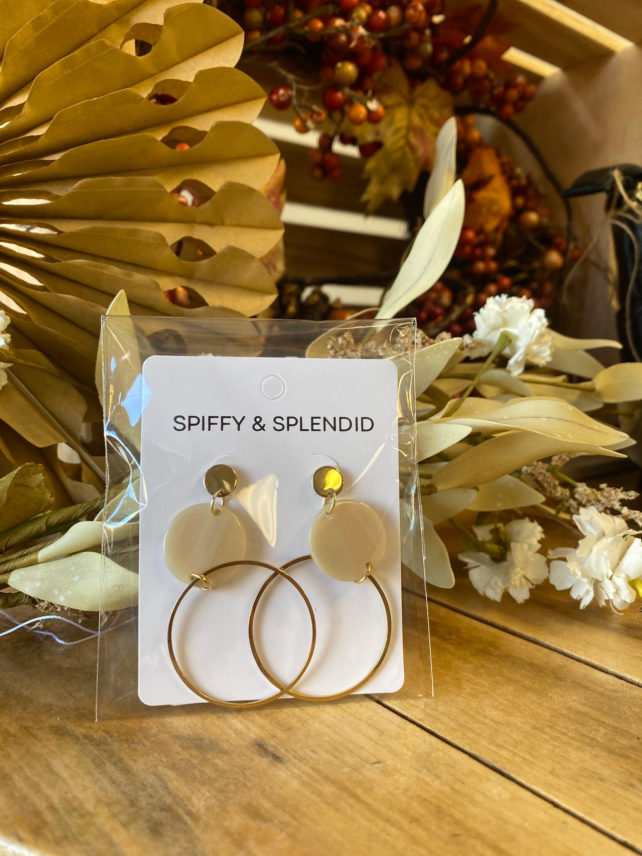 Sadie Earrings - Linen