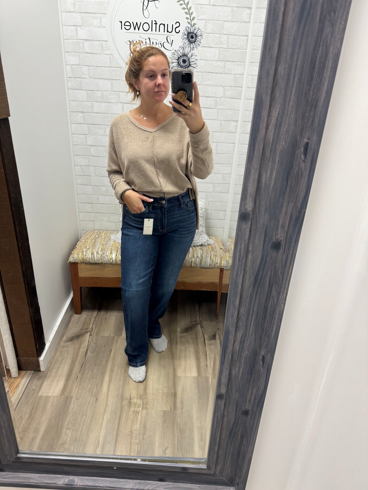 Megan Judy Blue Straight Jeans