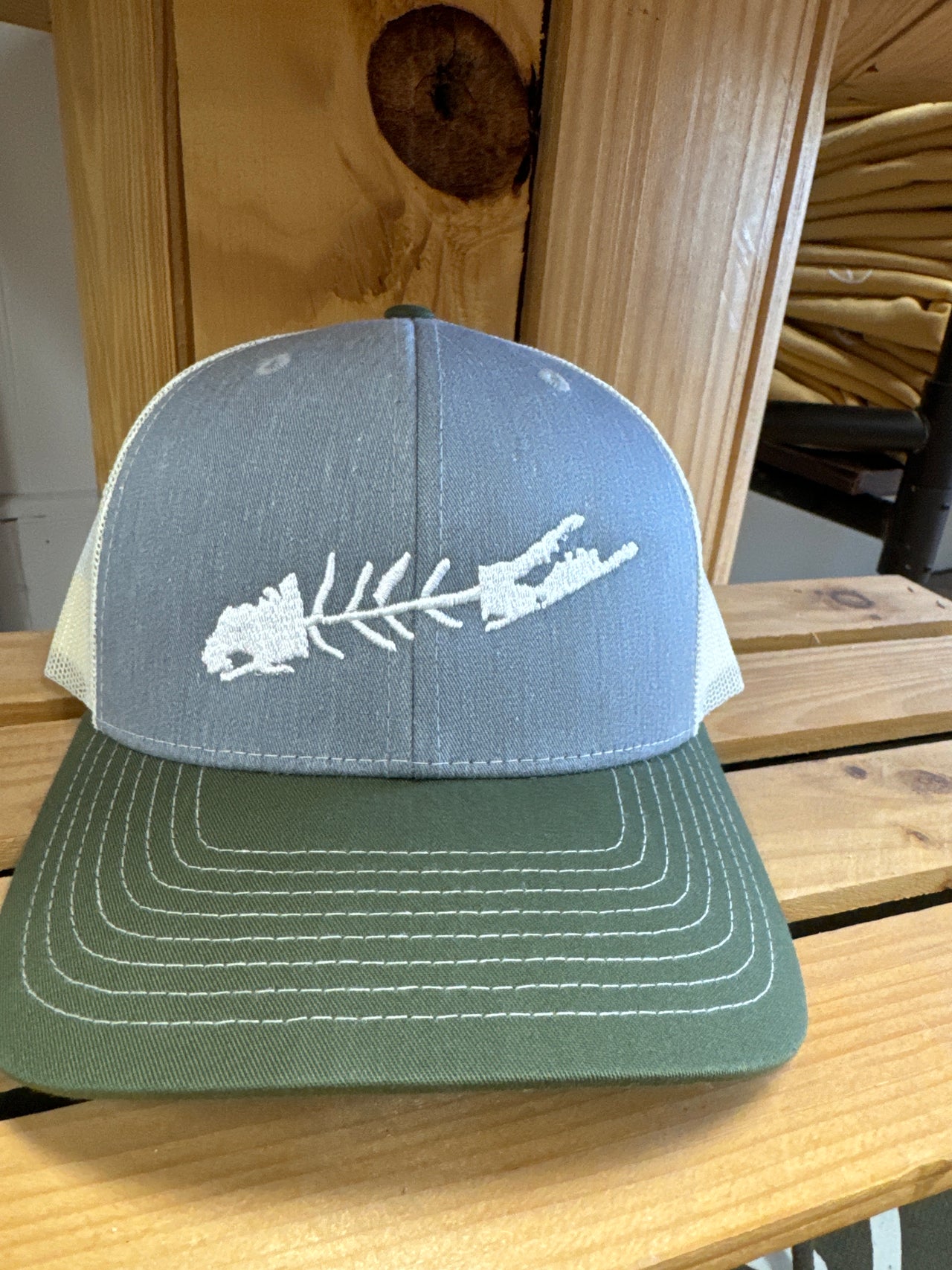 Gray/Olive Carleton Snap back