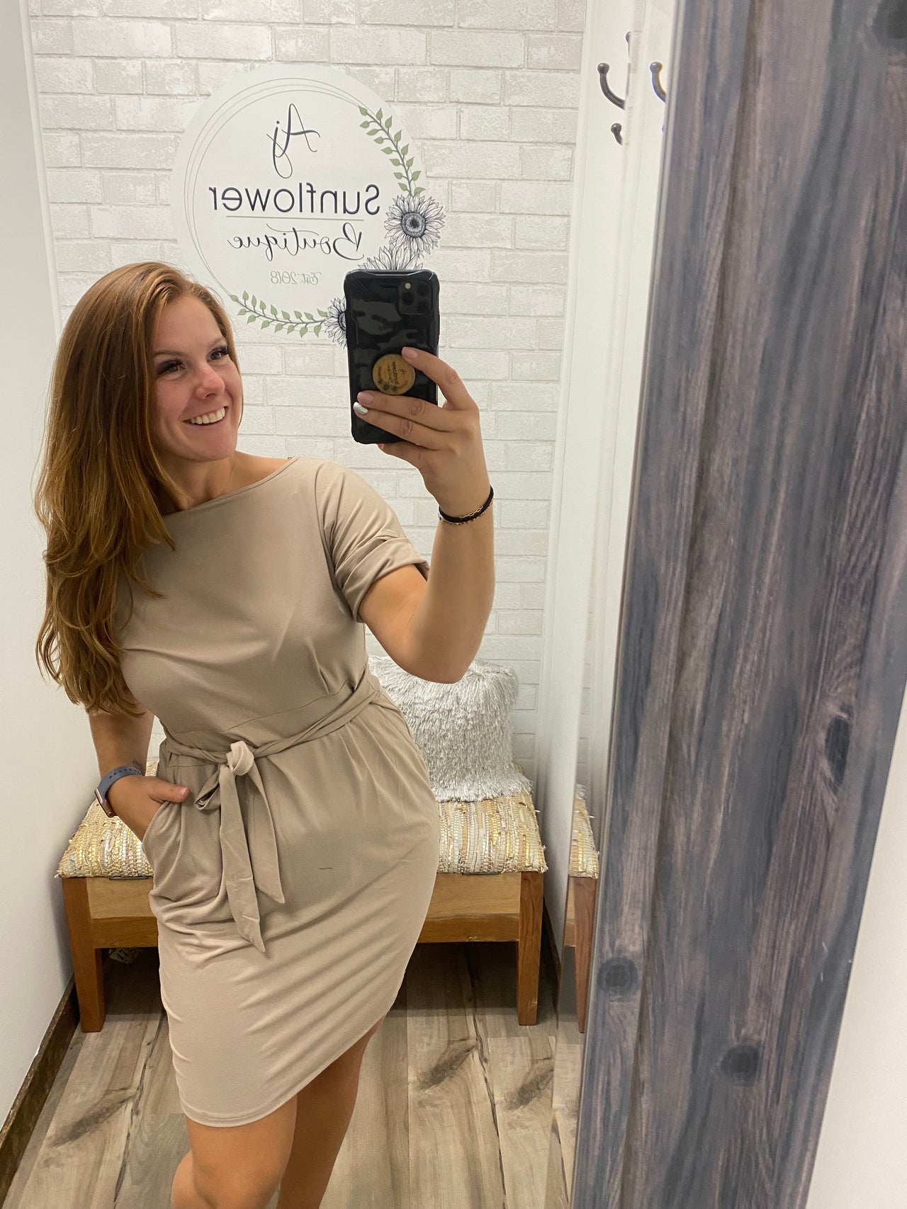 Fall Prep Dress Beige