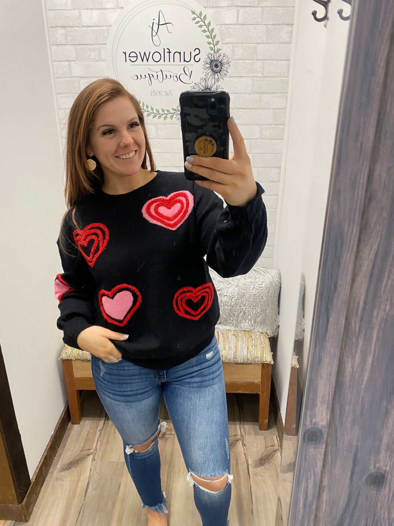 Heart on My Sleeve Sweater