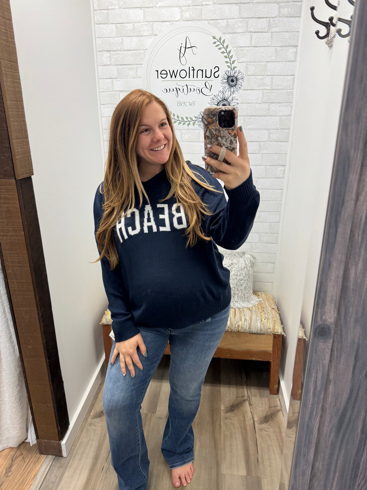 Beach Days Hoodie - Navy