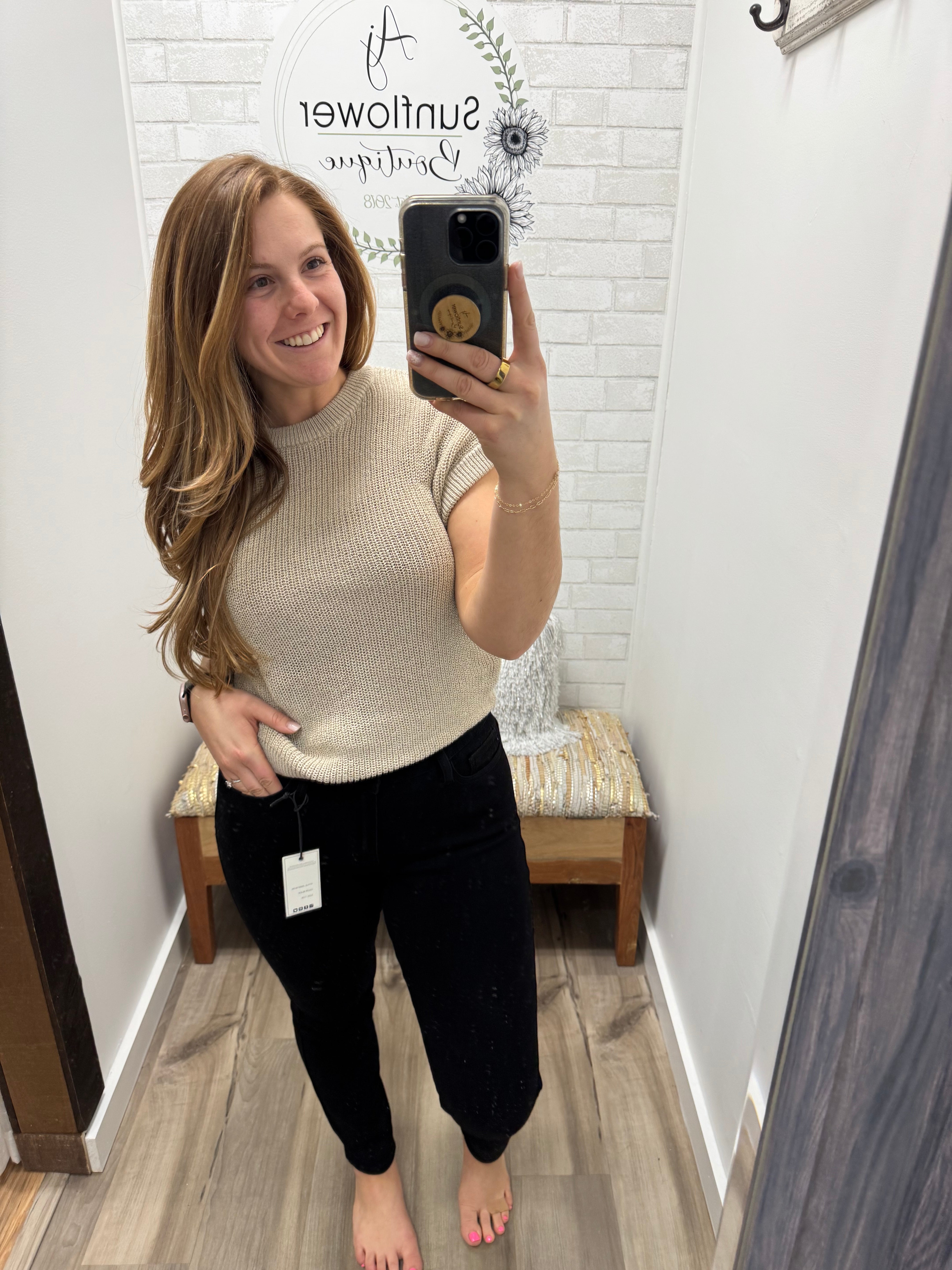 Emerson Judy Blue Black Slim Fit Jeans