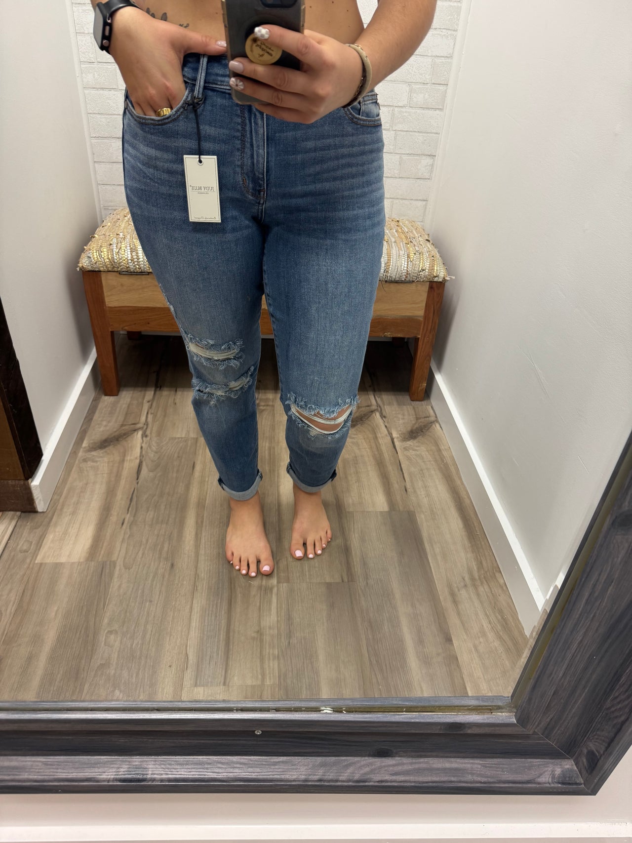 Bay Breeze Judy Blue Boyfriend Jeans
