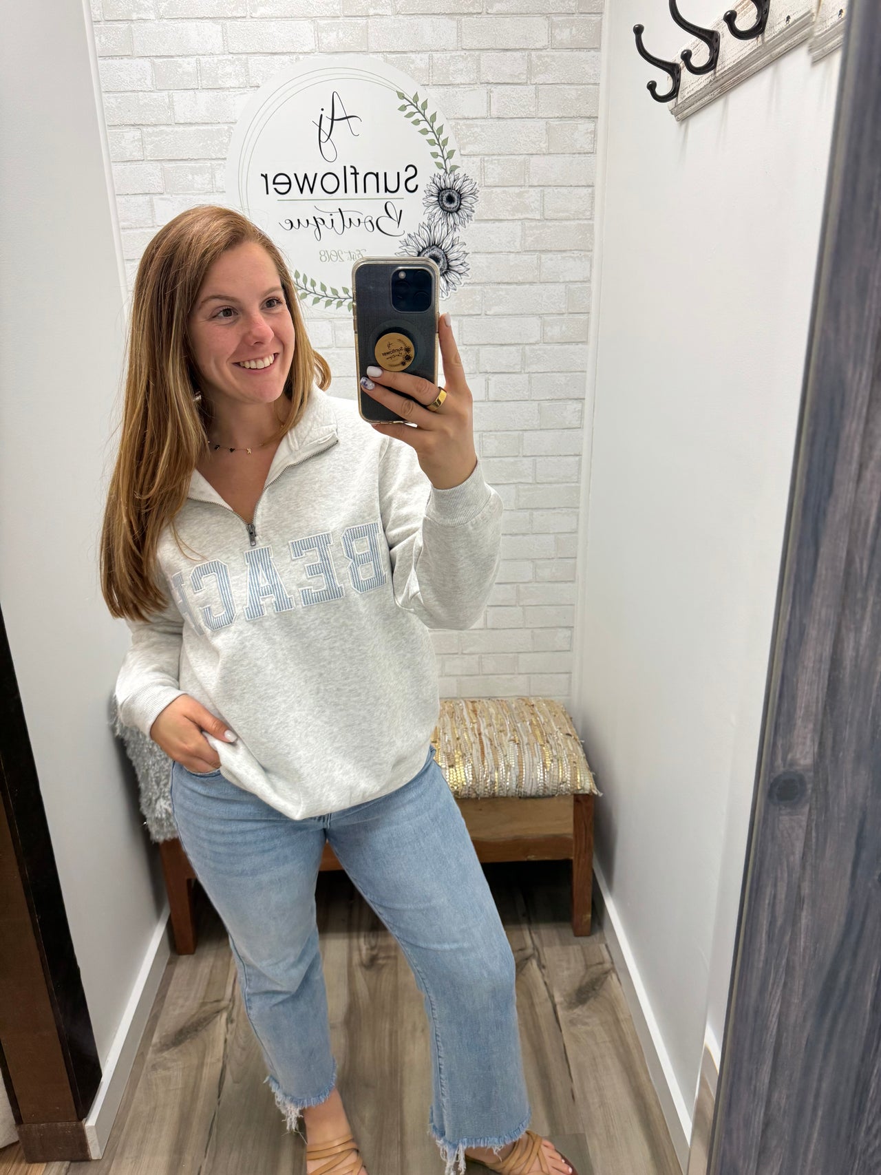 On the Beach Quarter Zip