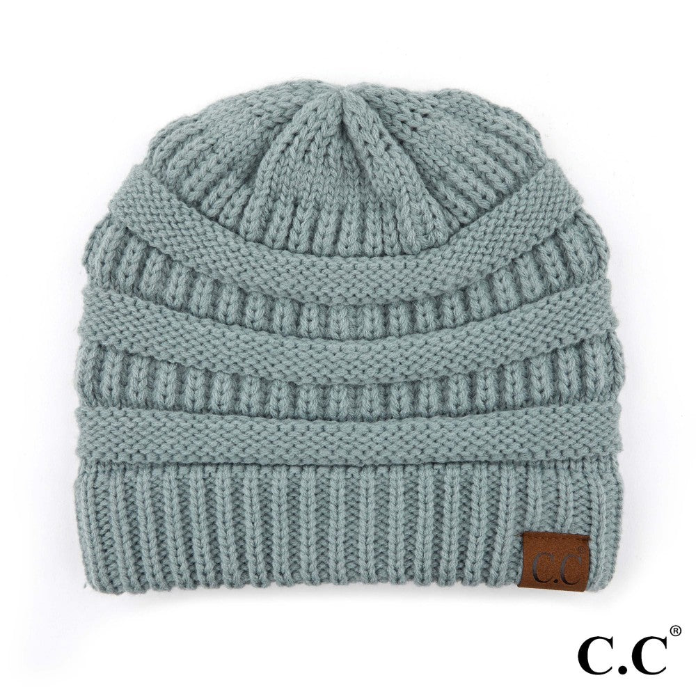 CC Ribbed Beanie-Winter Mint