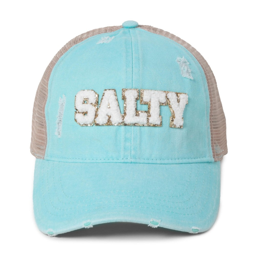 Salty Ponytail Glitter Hat