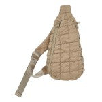 On the Go Quilted Crossbody-Tan