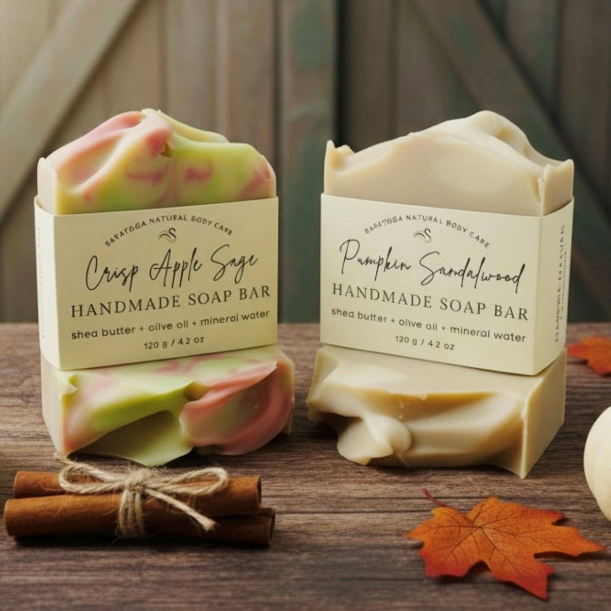 FALL Pumpkin Sandalwood Handmade Soap Bar VEGAN