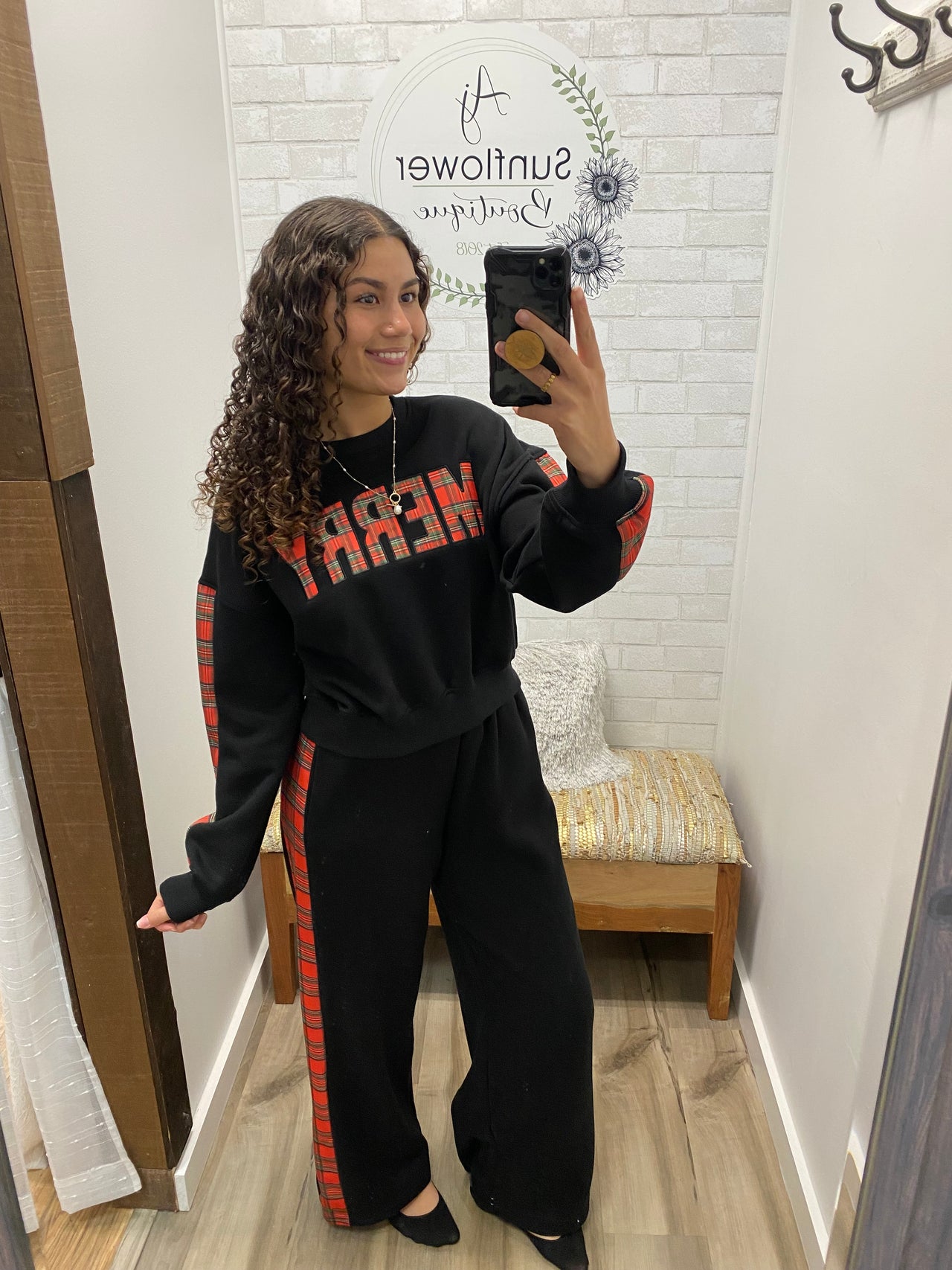 Merry & Bright Plaid Lounge Set