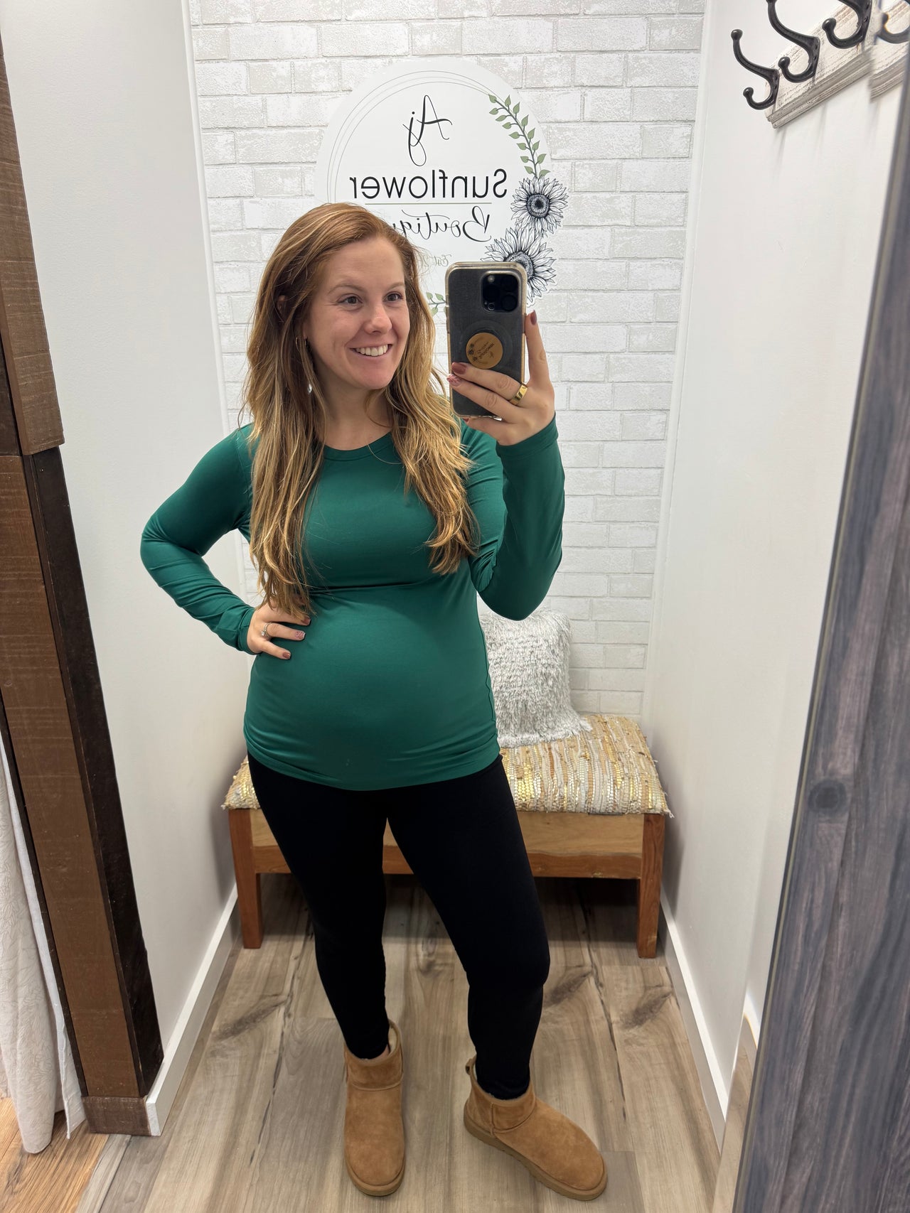 Everyday Long Sleeve Tee-Hunter Green