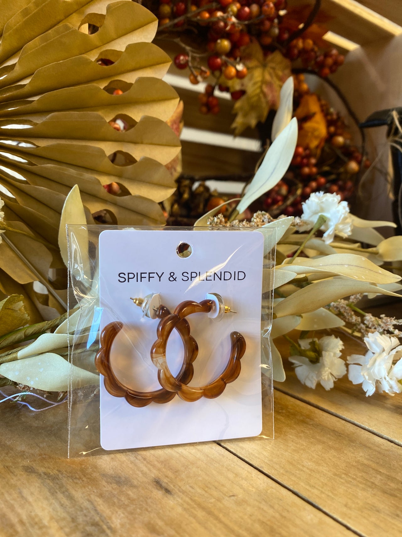 Scarlett Hoops - Amber