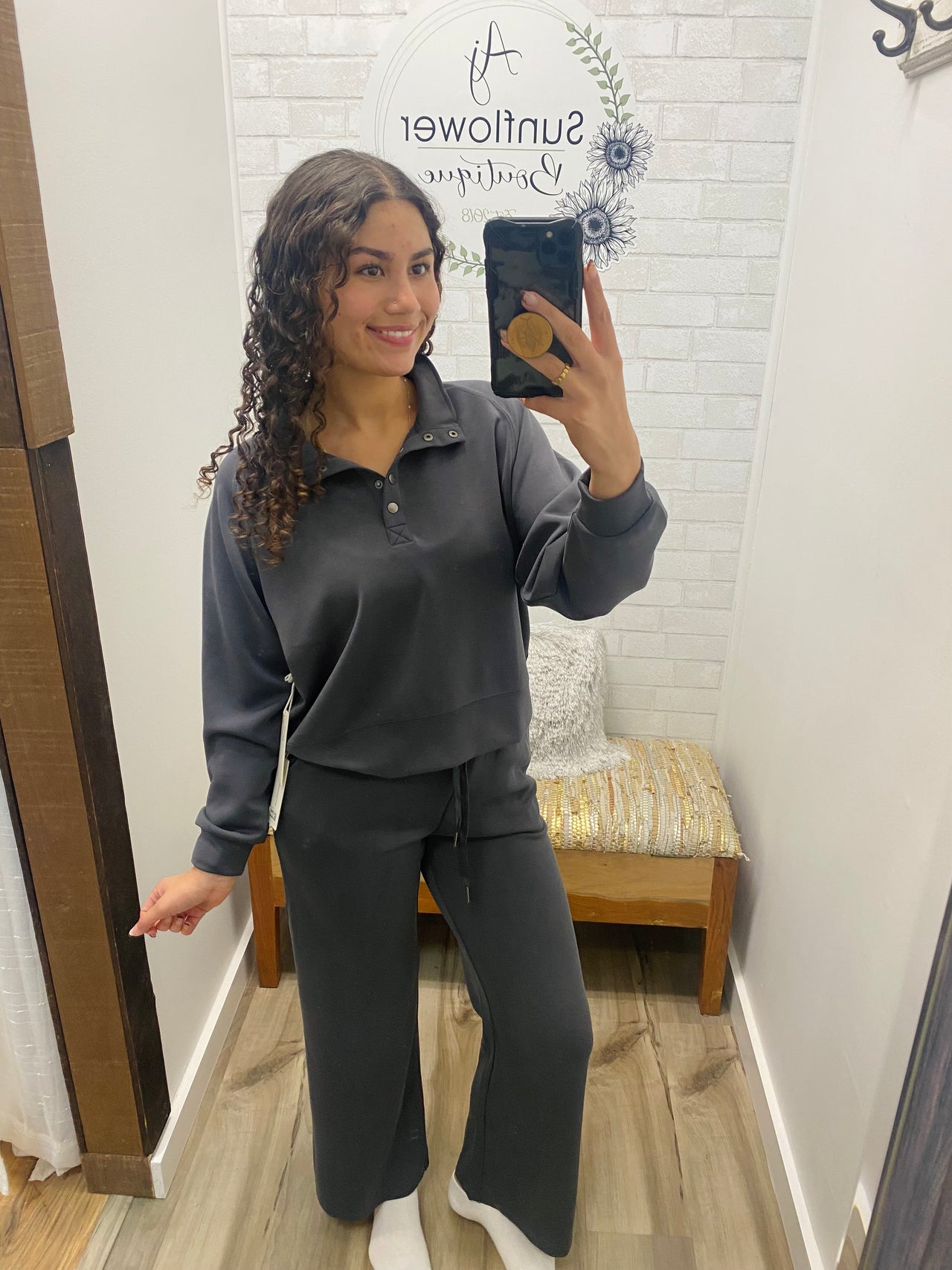 Cabin Cloud Henley- Graphite