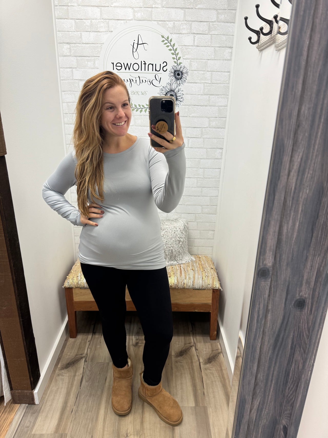 Everyday Long Sleeve Tee-Grey