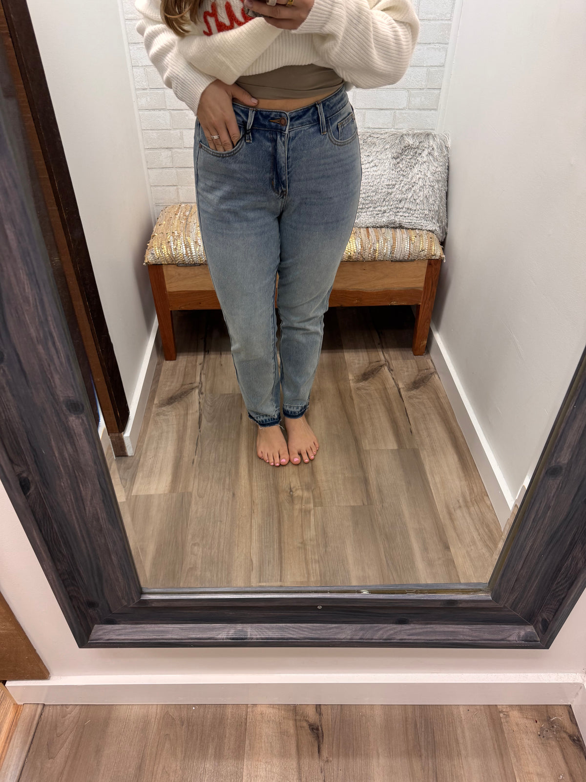 Callie Released Hem Boyfriend Jeans