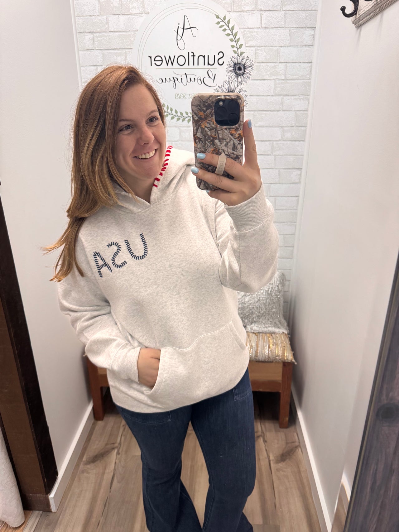 Embroidered Surf Wash Hoodie
