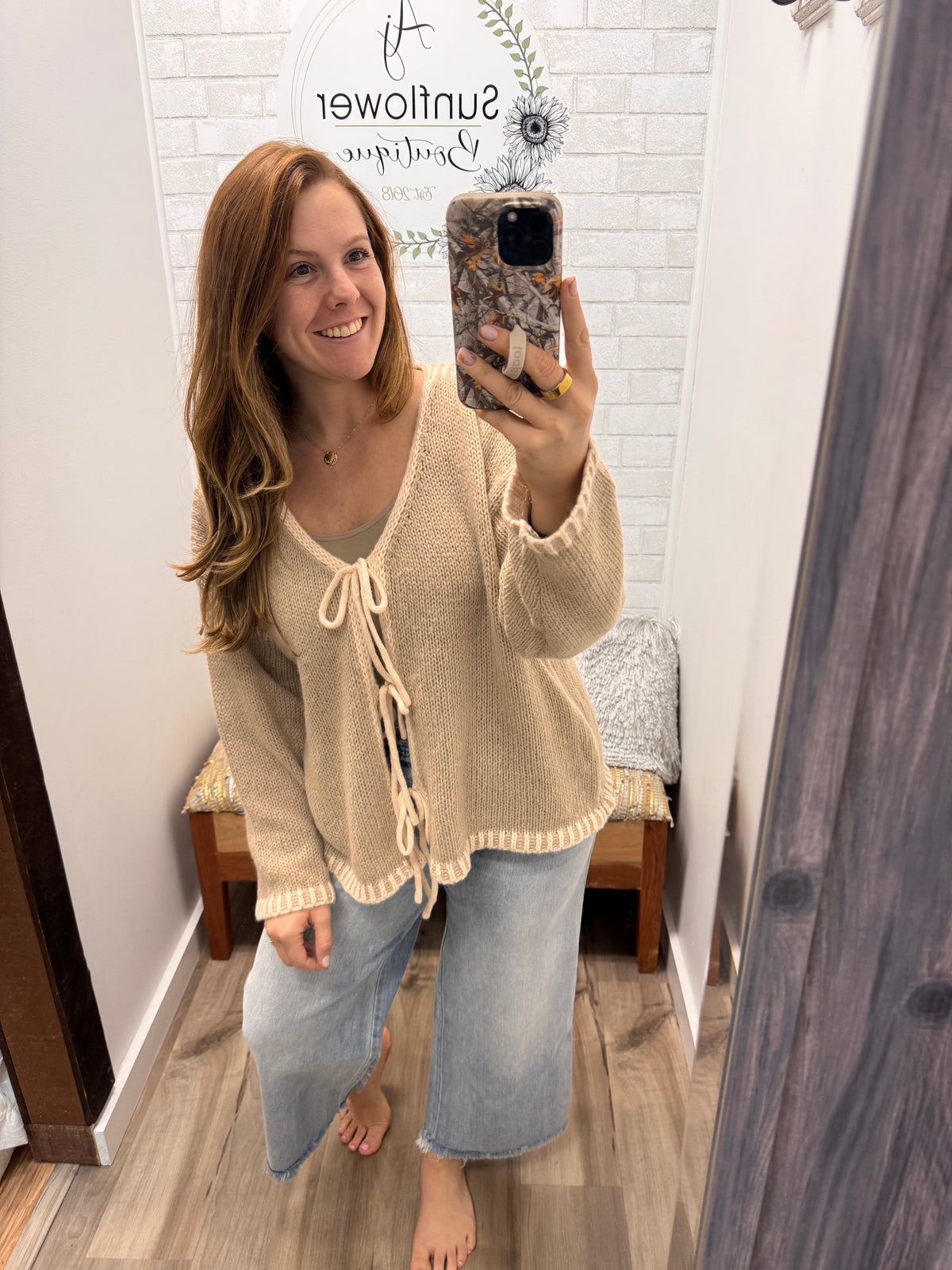 Sweet & Simple Tie Front Cardigan