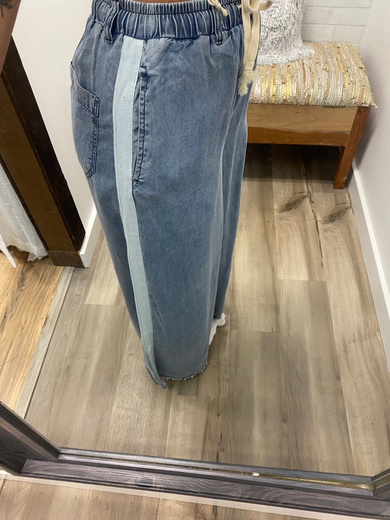 Off-Duty Tencel Wide Leg Pant — Denim