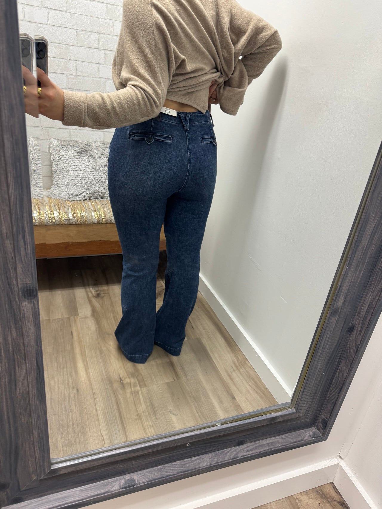 Samantha  Judy Blue Trouser Flare Jeans