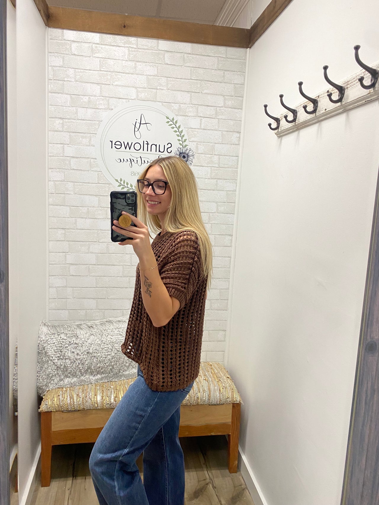 Sunset Dunes Top-Brown