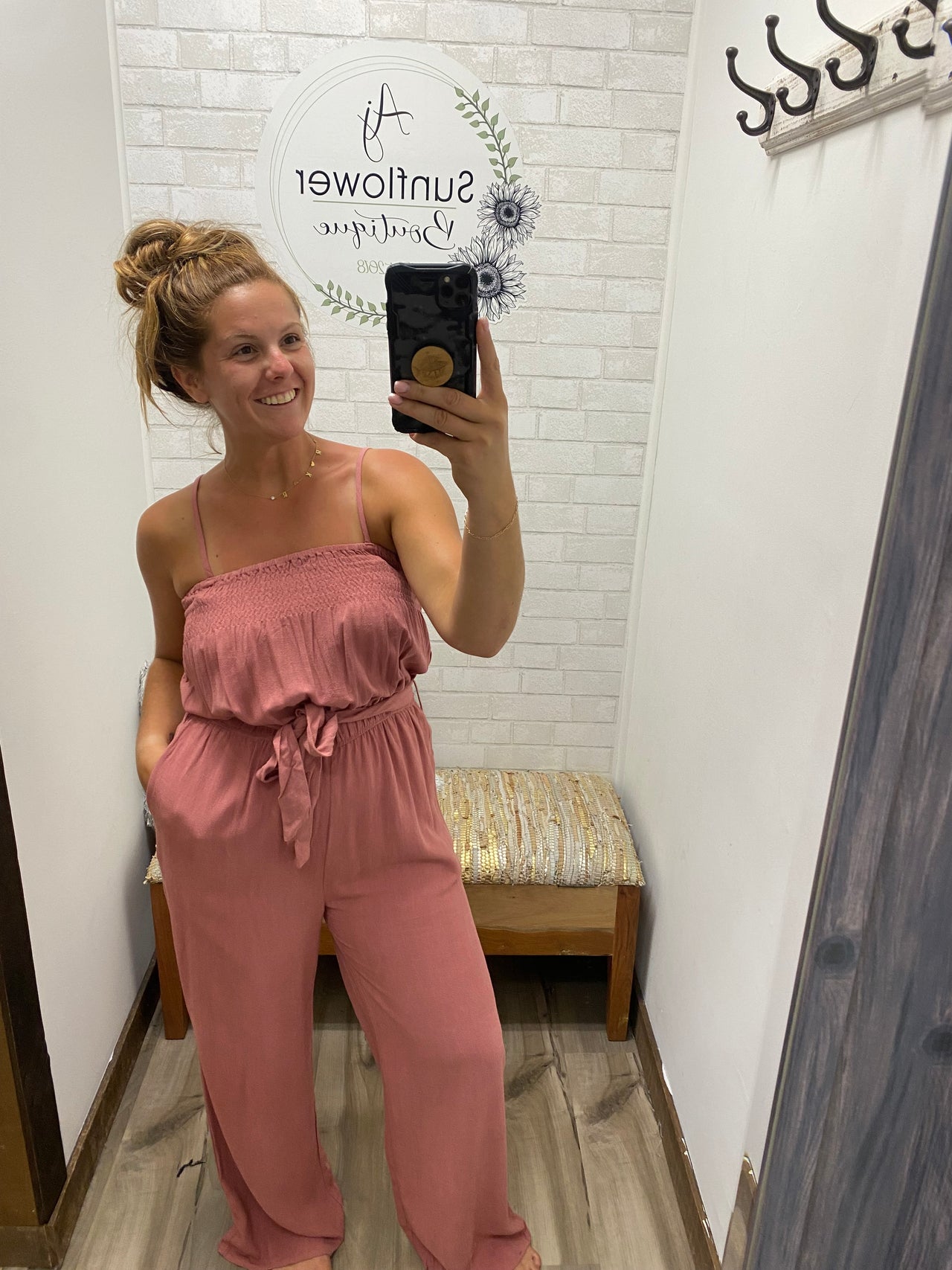 All-Day Adventure Jumpsuit-Pink