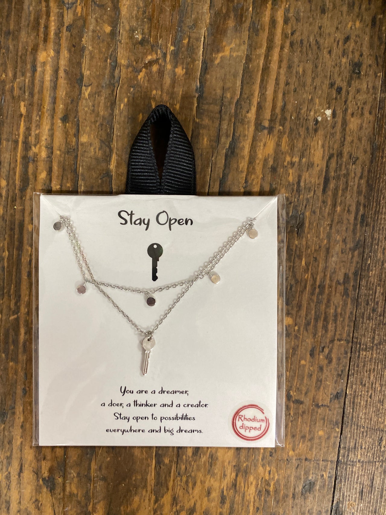 Stay Open Key - Double Layer Short Necklace
