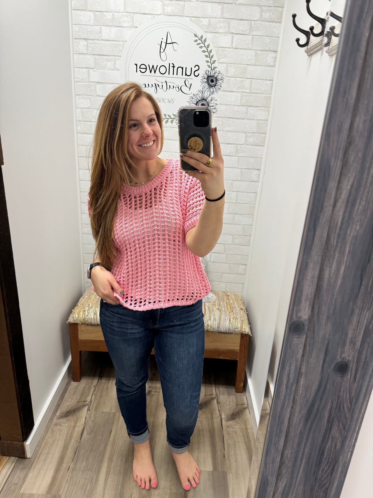 Sunset Dunes Top-Pink