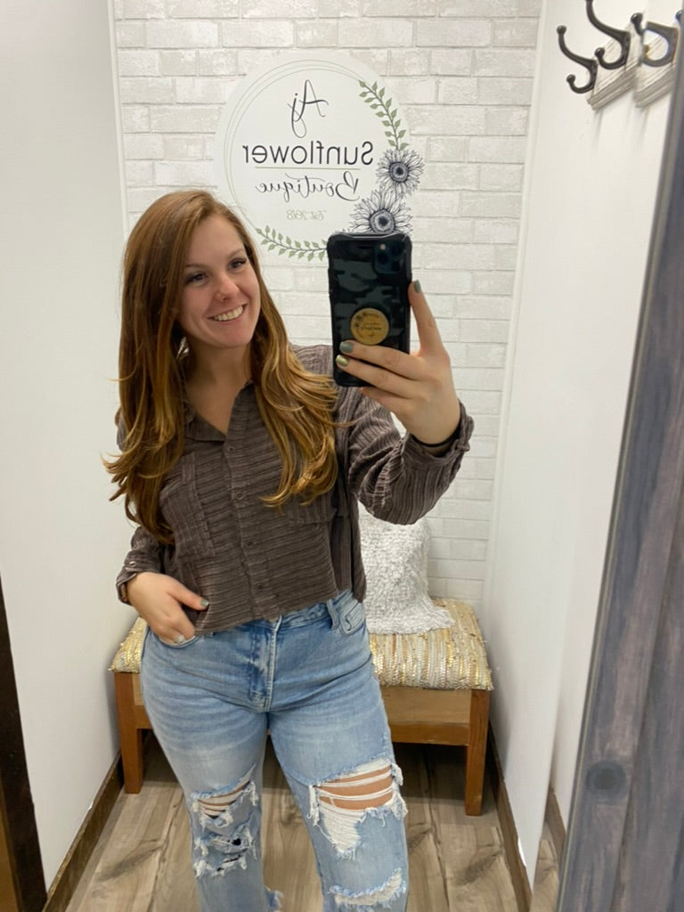 Cabin Vibes Corded Shirt
