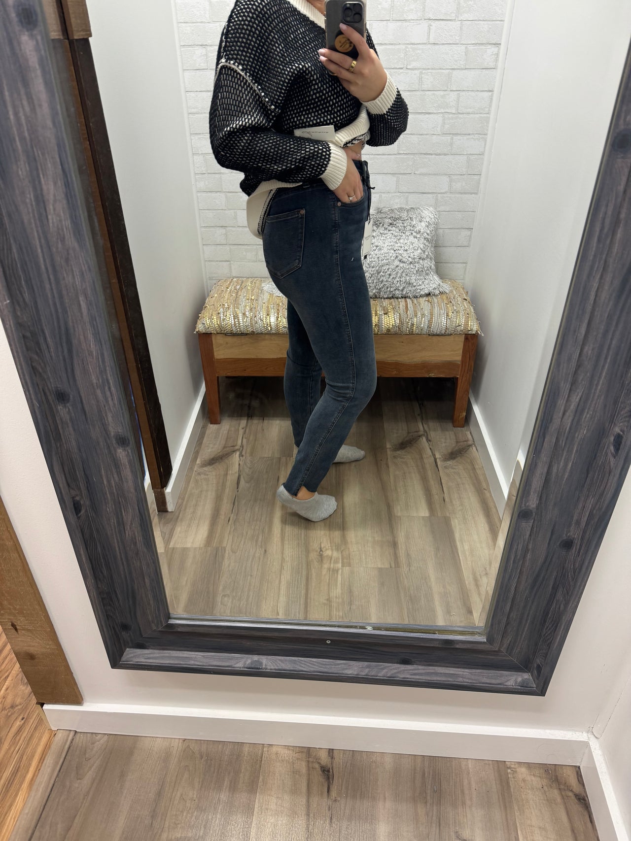 Avery Step Hem Skinny Jeans