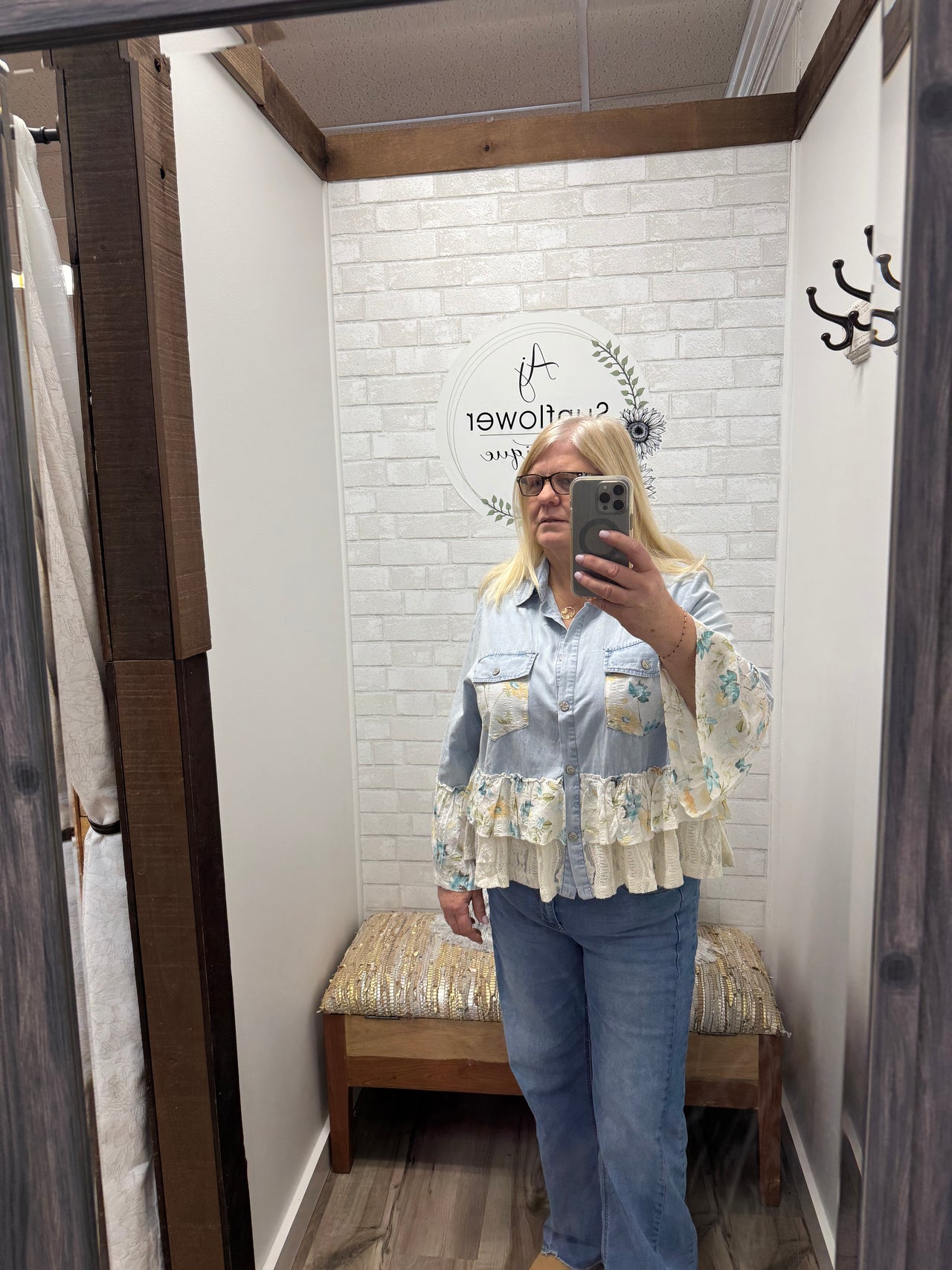 Garden Party Denim Top
