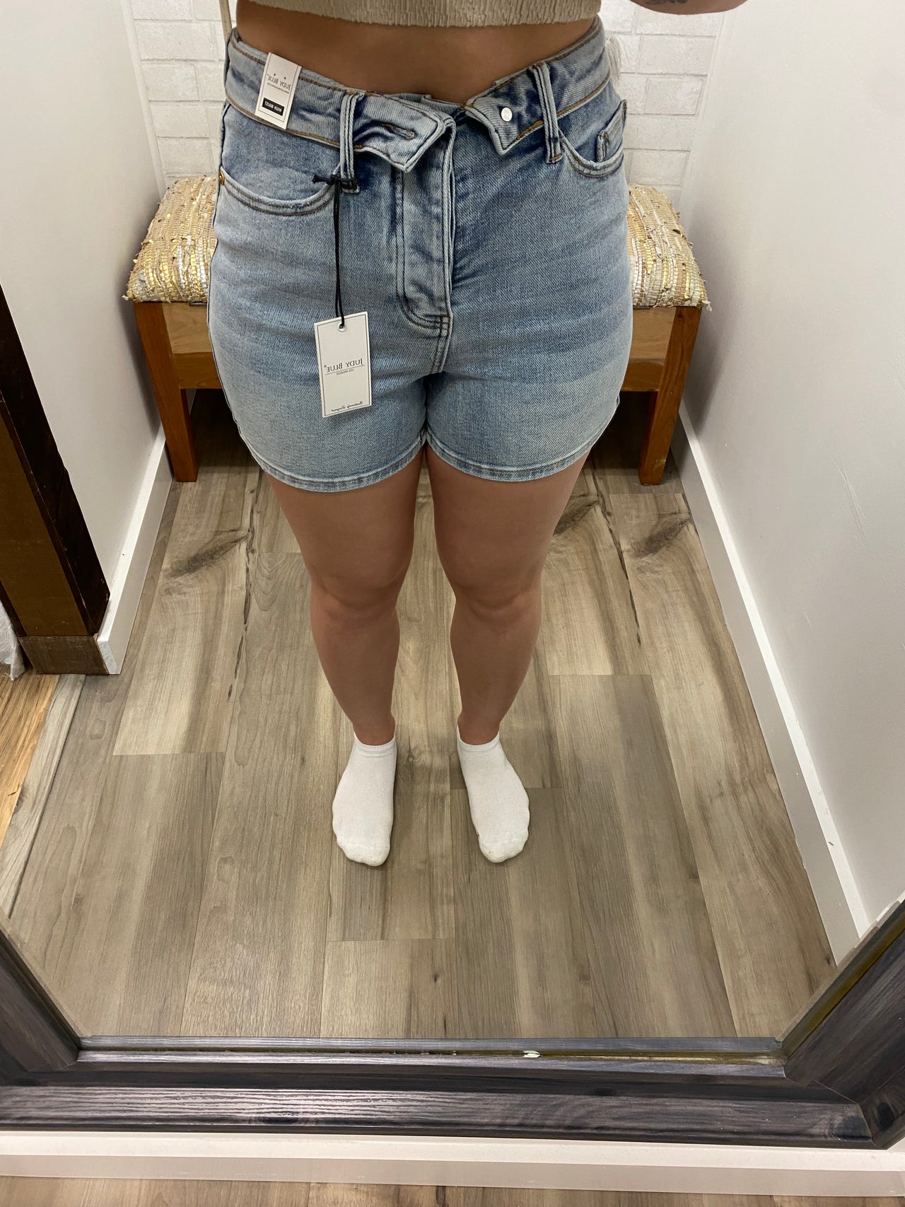 Judy Blue Classic Light Wash Everyday Shorts