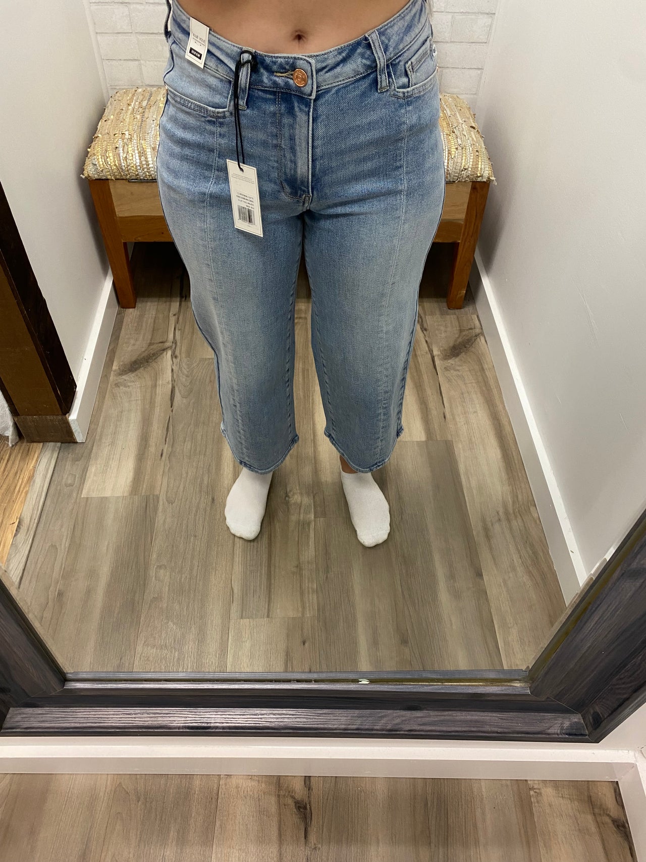 Judy Blue Easy Days Cropped Wide Leg Jeans