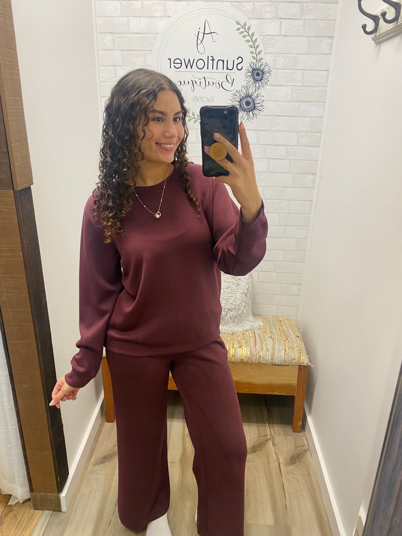 Mulled Merlot Cloud Flare Pant